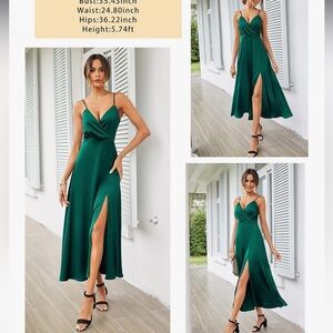 Elegant Green Maxi Dress